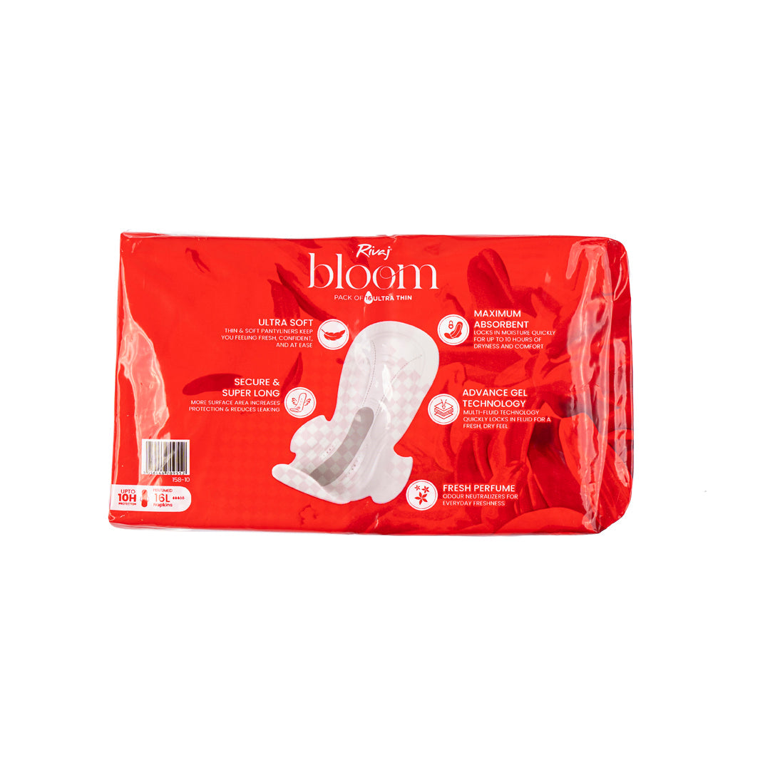 Ultra Thin Bloom Sanitary Pads  16 PCS - Large