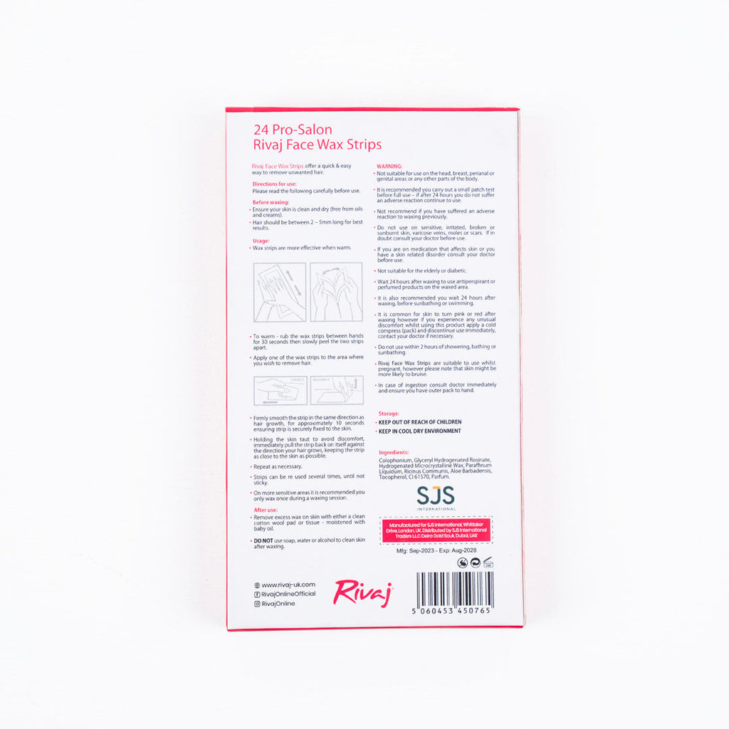 Face Wax Strips